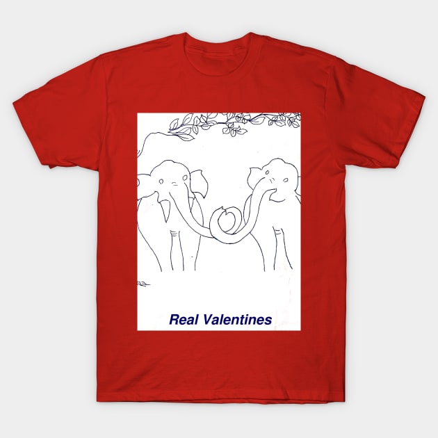 Real Valentines T-Shirt by Gnanadev